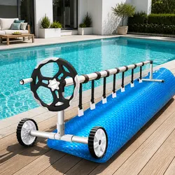 Ideal 9.5x5m Pool Cover and Roller for Every Home