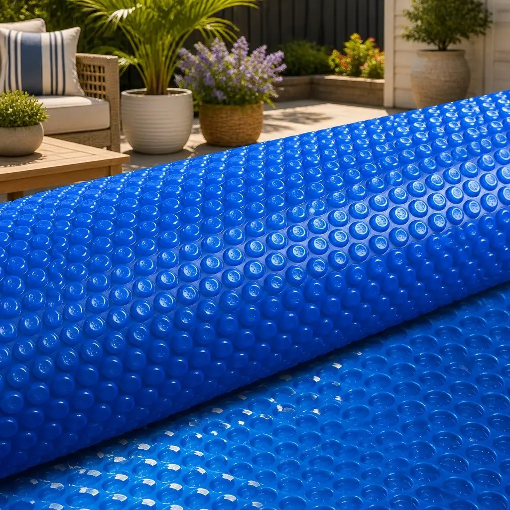 Solar Pool Cover 9.5x5m 500 Micron Blue Swimming Pool Blanket Thermal Bubble