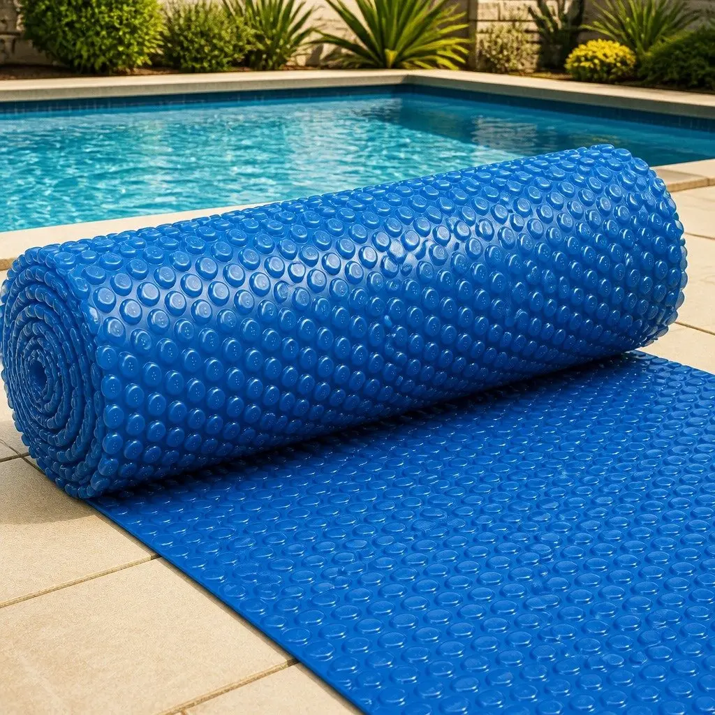 Pool Cover 9.5x5m 600 Micron Bubble Solar Blanket Heat Isothermal Blue
