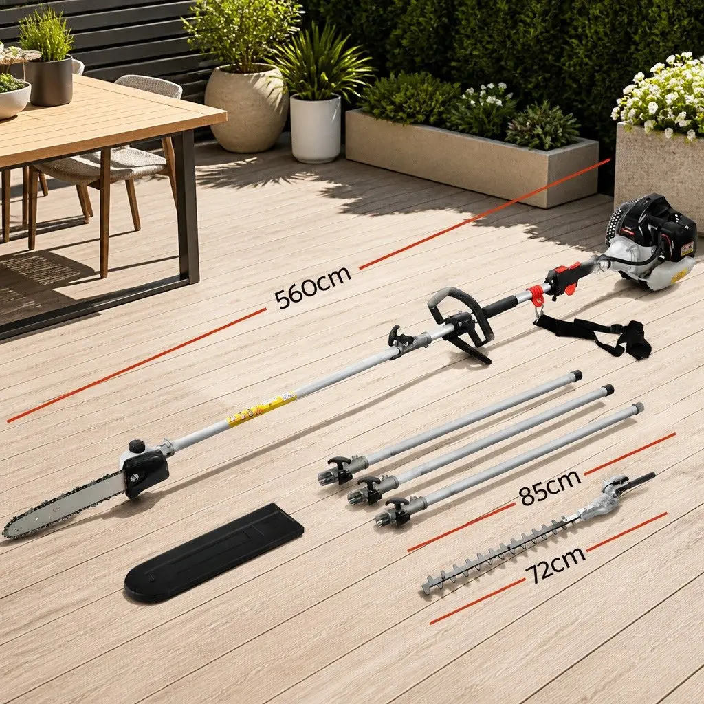 62CC Pole Chainsaw and Hedge Trimmer