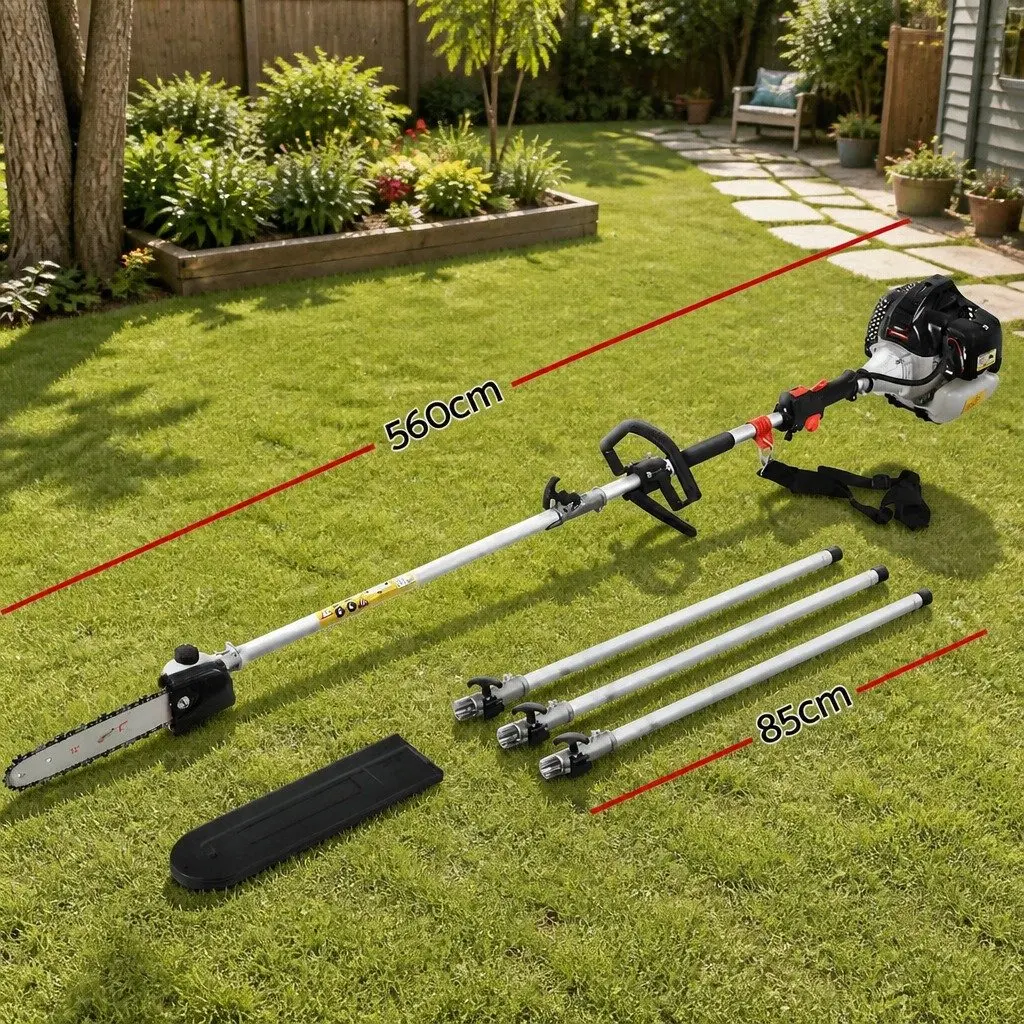 Pole Chainsaw 63cc Petrol 12 Inch Bar 5.6m Reach
