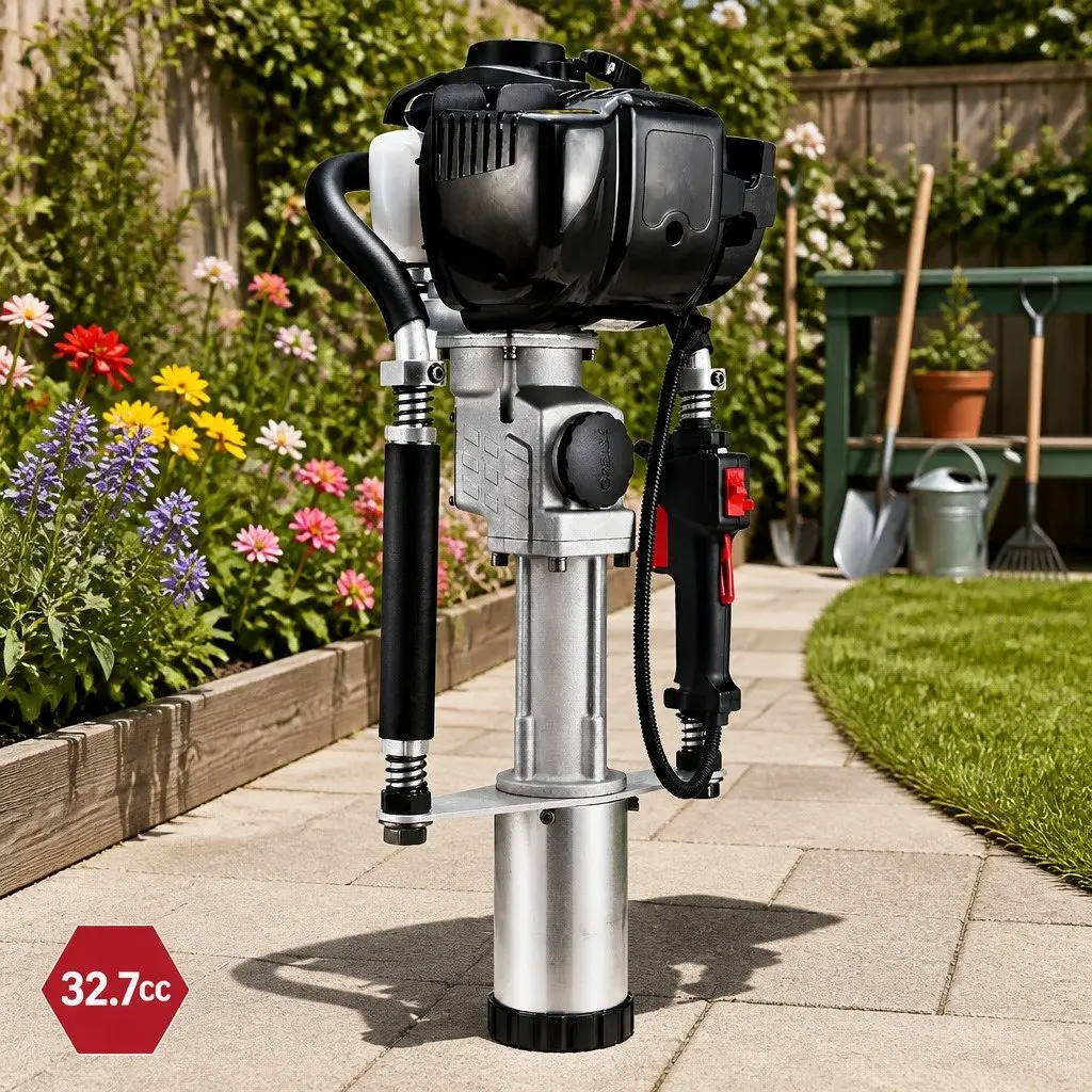 Post Driver 4-Stroke 38CC Petrol Black Power Tool