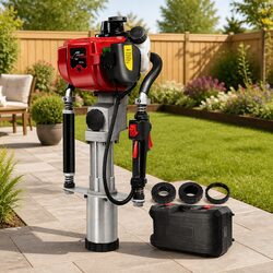 Petrol Post Driver 38CC 4-Stroke Rammer Pile Star Picket Fence Hole Driving
