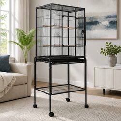 Functional 144cm Bird Cage for Indoor and Outdoor Use