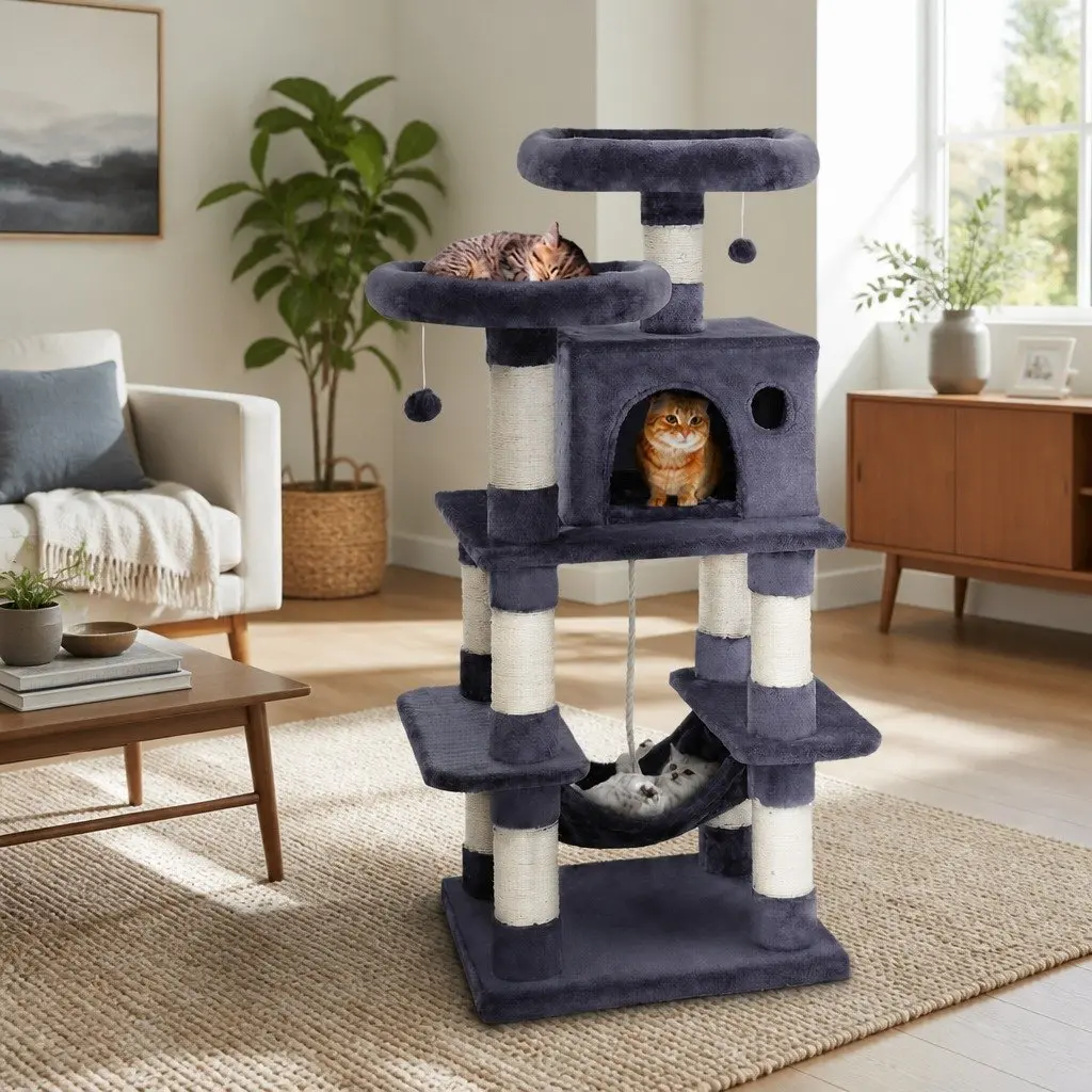 Multi-Level Cat Tree Tower for Cats and Kittens