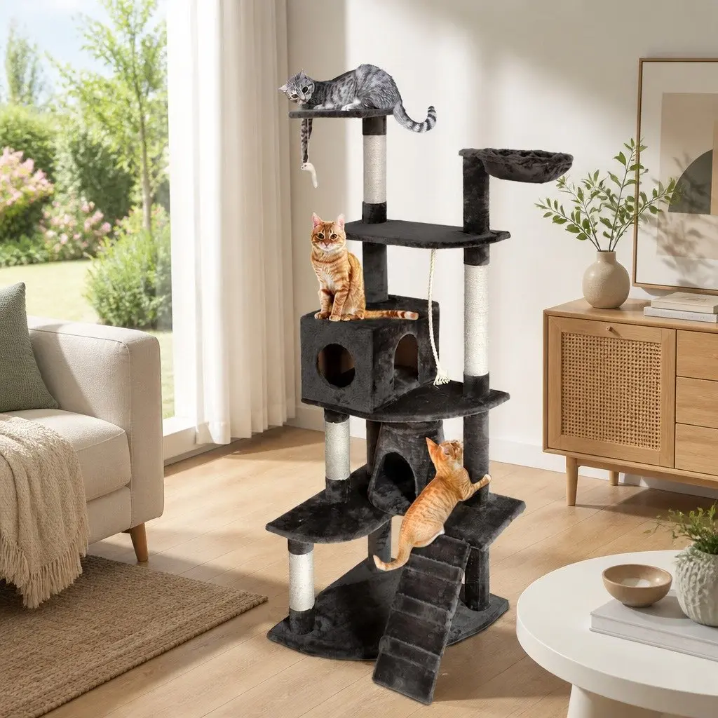 193cm Cat Tree for Active Play and Relaxation