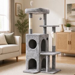 Functional Cat Tree Tower 127cm for Everyday Use