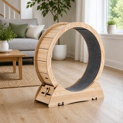Wooden Cat Exercise Wheel: Perfect for Indoor Fun