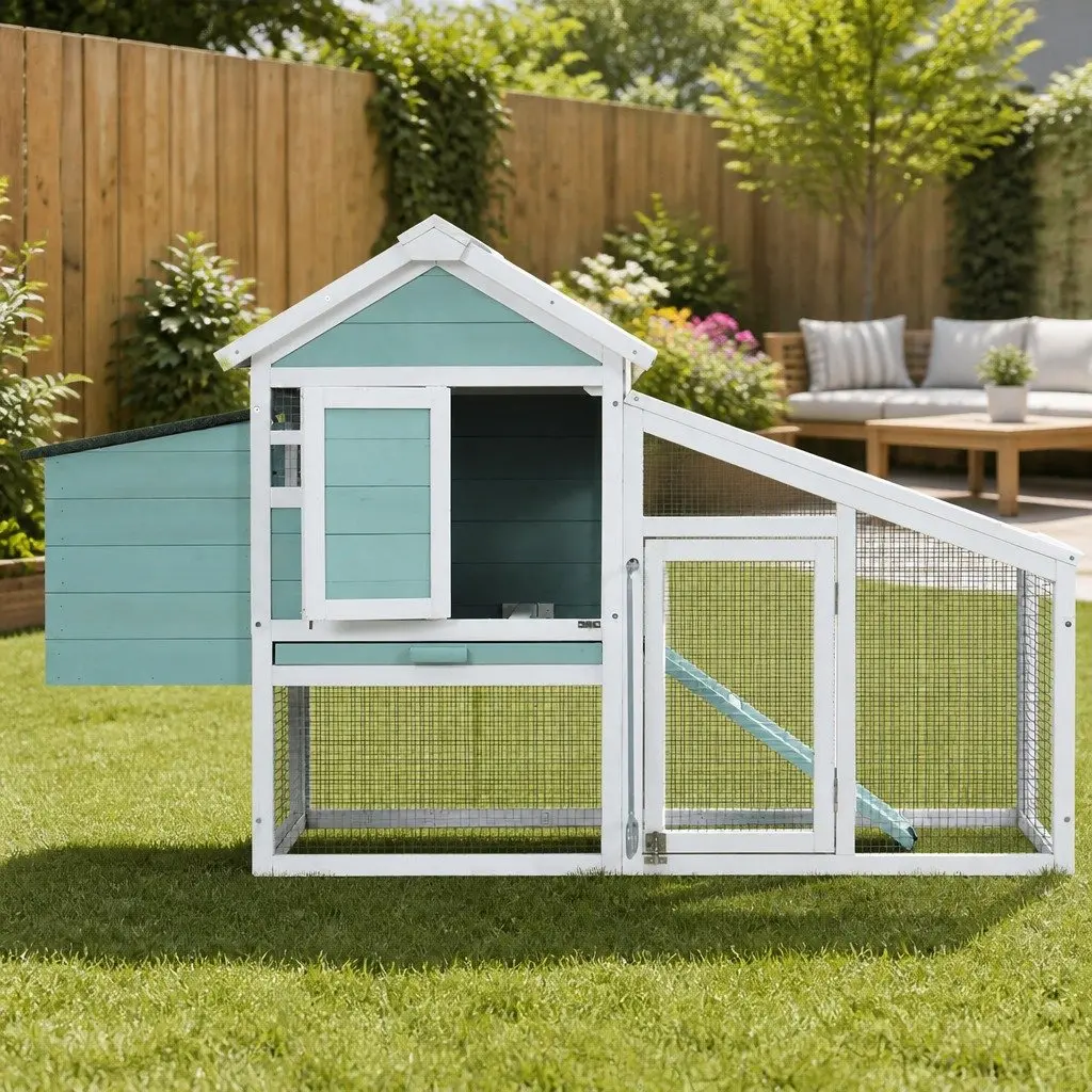 Wooden Pet Hutch for Rabbits and Guinea Pigs