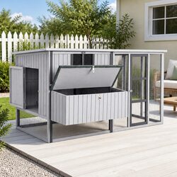 Practical 219cm Chicken Coop for Backyard Living