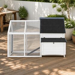 Functional Wooden Rabbit Hutch for Your Home 166cm x 120cm x 112cm