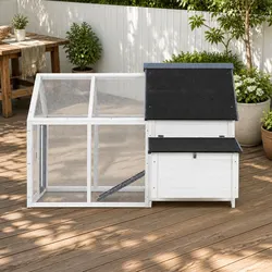Functional Wooden Rabbit Hutch for Your Home 166cm x 120cm x 112cm