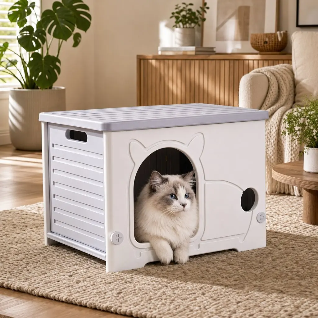 Stackable Cat House for Multi-Pet Households