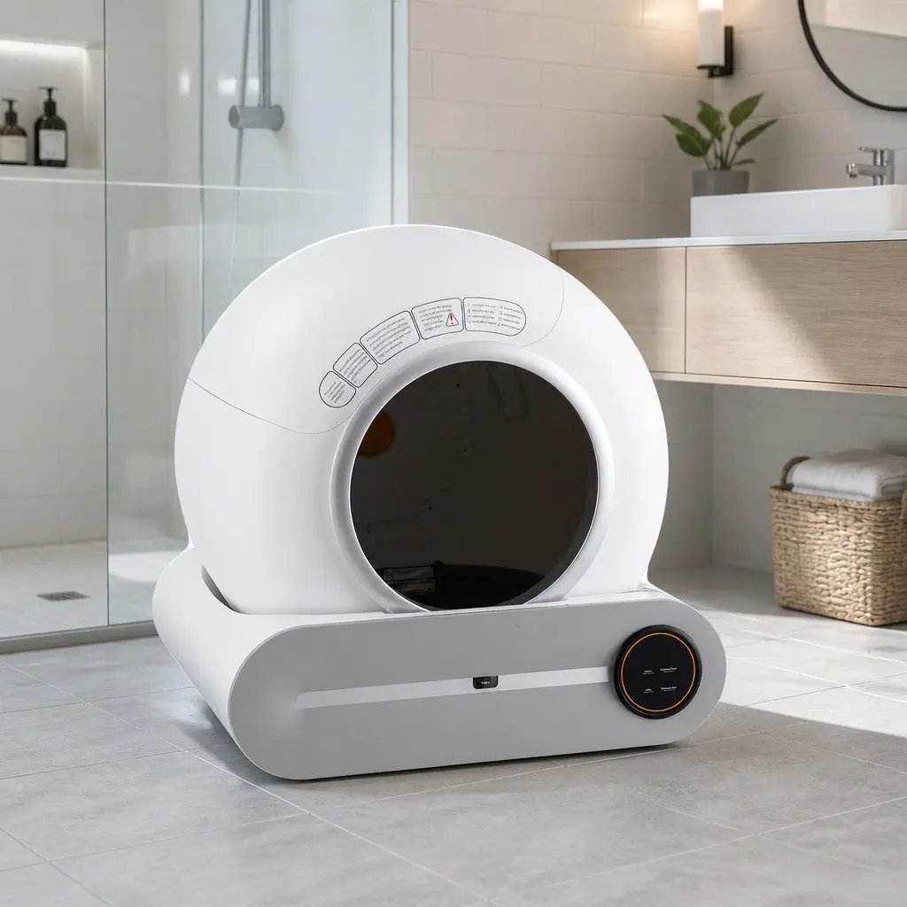 Automatic Self-Cleaning Cat Litter Box Smart App Control Large 9L Waste Capacity
