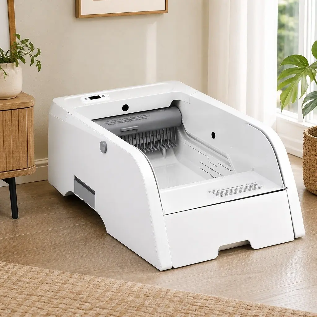 Self-Cleaning Cat Litter Box for Home Use