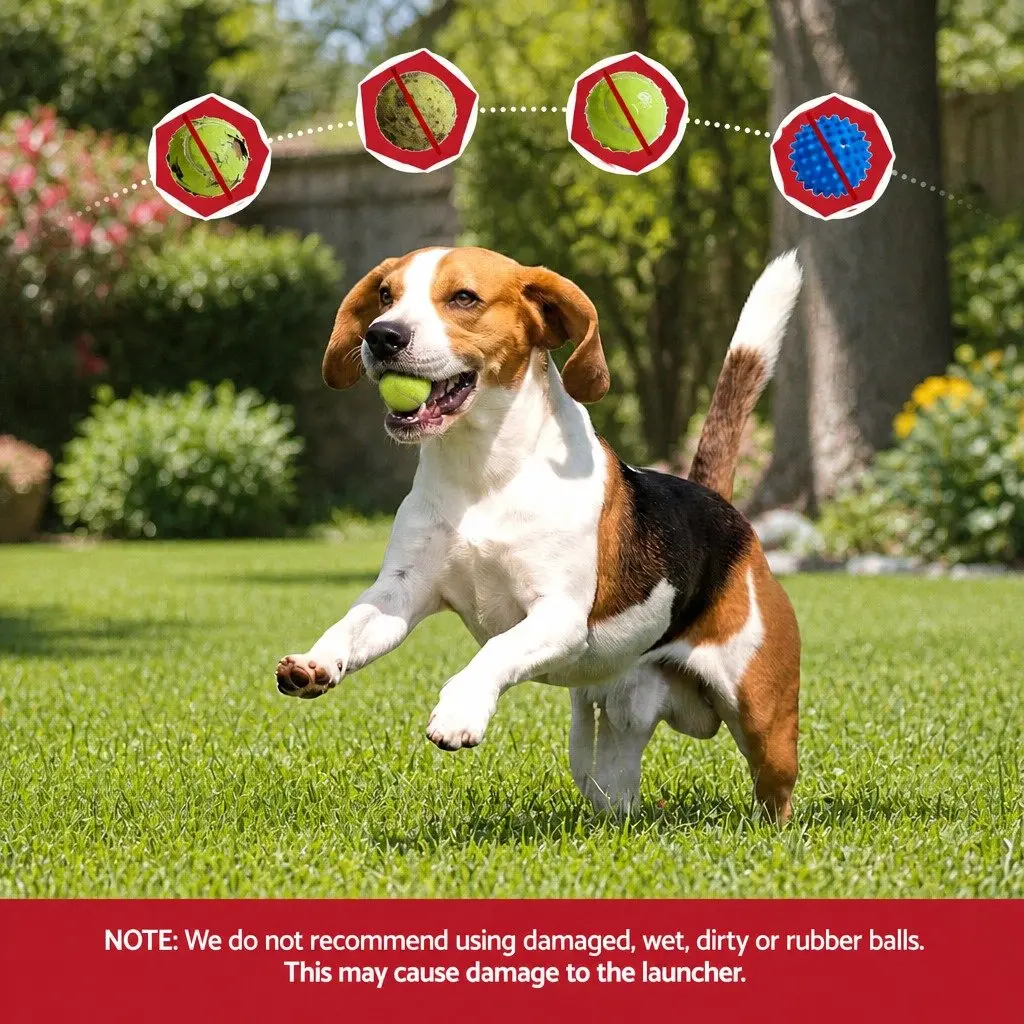 Dog Ball Launcher Automatic Interactive Toy ABS Plastic Foam 26 x 24 x 22 cm White Green