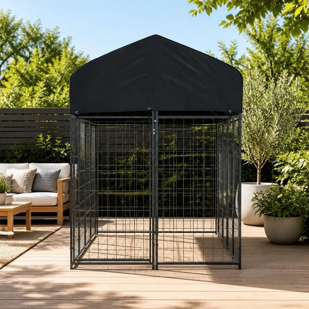 Dog Kennel Extra Large Outdoor Playpen Metal Puppy House Backyard Pet Enclosure