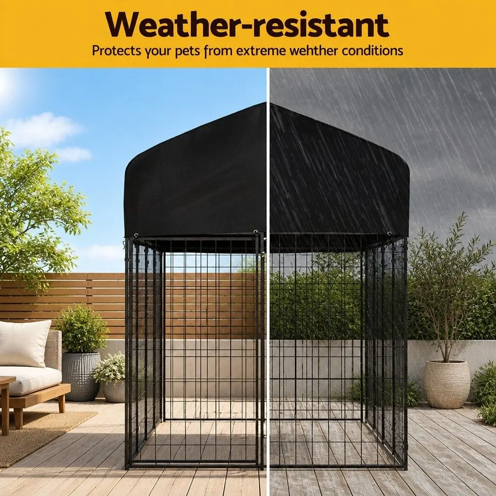 Dog Kennel Extra Large Outdoor Playpen Metal Puppy House Backyard Pet Enclosure