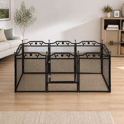 Pet Dog Playpen Heavy-Duty Steel Enclosure Multi-Configuration Indoor Outdoor