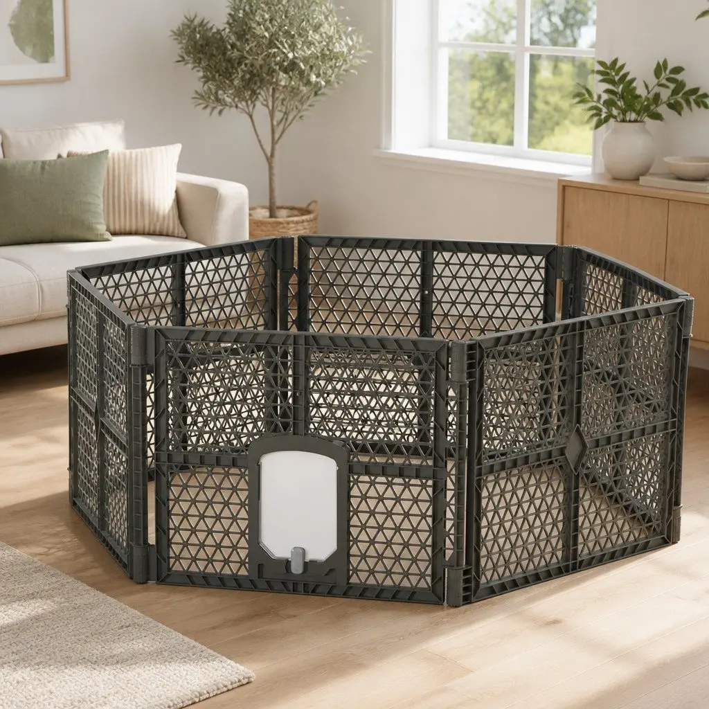 6 Panel Playpen for Pets to Fit Anywhere