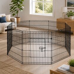 Practical 8 Panel Pet Playpen for Everyday Use