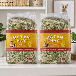Oaten Hay 1kg x2 Pack for Daily Small Animal Nutrition