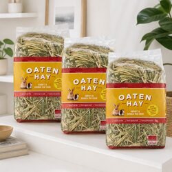 1kg Oaten Hay Small Animal Feed x3 for Daily Nutrition