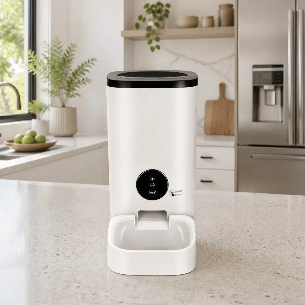Automatic Pet Feeder WiFi 6L Smart Dog Cat Food Dispenser White