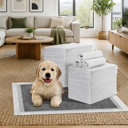 Everyday Practicality with 200 Grey Pet Training Pads 60x60cm