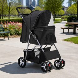 4 Wheel Pet Stroller: Perfect for Daily Outings