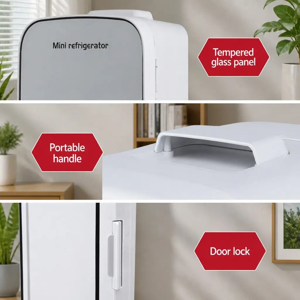Portable Mini Fridge Electric Cooler Warmer Compact White 12V 220V