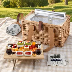 4-Person Picnic Basket Set: Perfect for Outdoor Gatherings