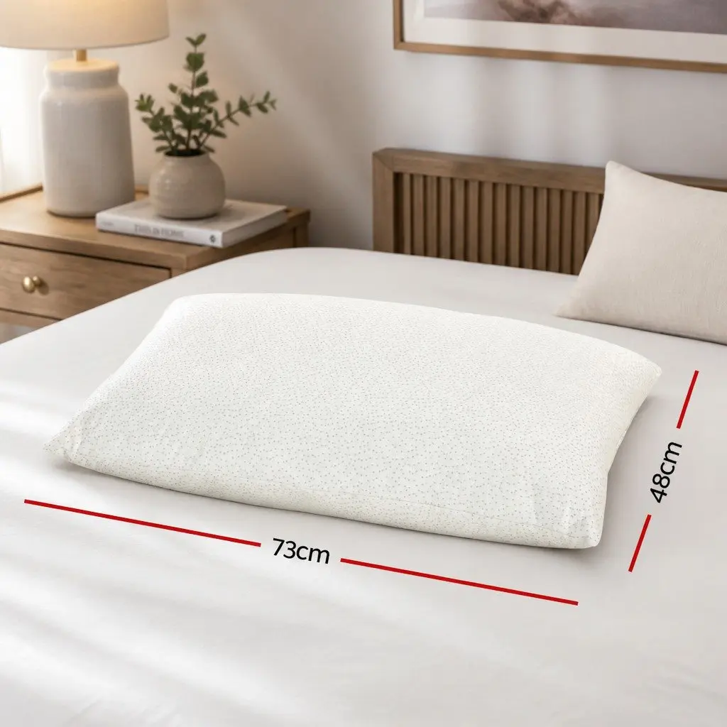 Bamboo Pillow Set 4 Pack Medium Firm Firm White Polyester Fibre Filling