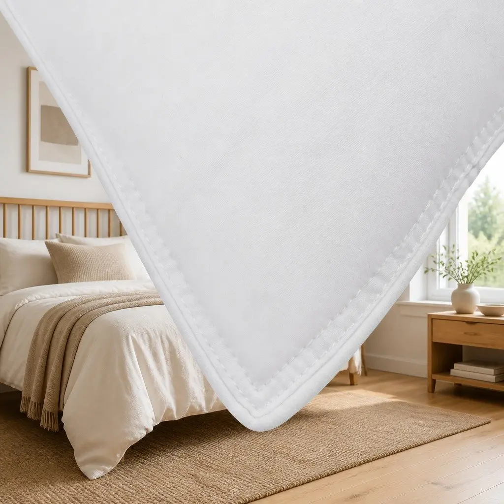 Duck Feather Down Pillow Cotton Casing 73 x 48cm White Twin Pack