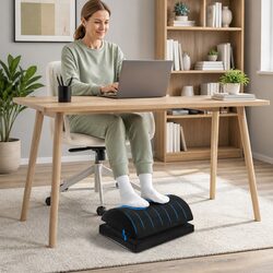 Memory Foam Footrest Cushion Adjustable Pillow Ergonomic Foot Rest Support
