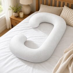 Ideal C-Shaped Maternity Pillow for Home Use