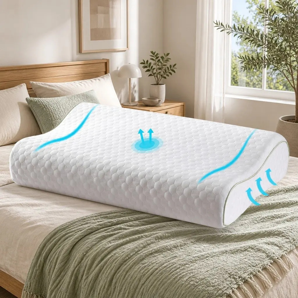 Contour Memory Foam Pillow for Home Comfort