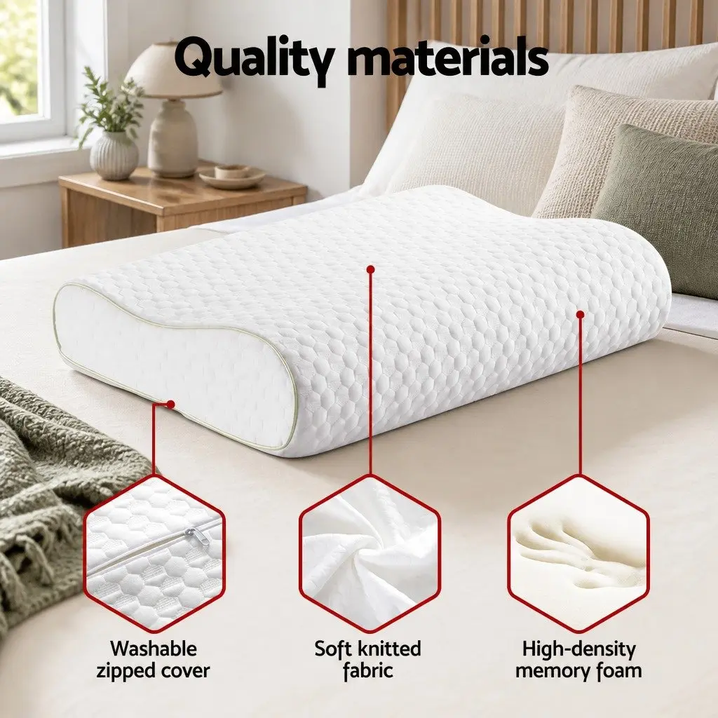Contour Memory Foam Pillow for Home Comfort