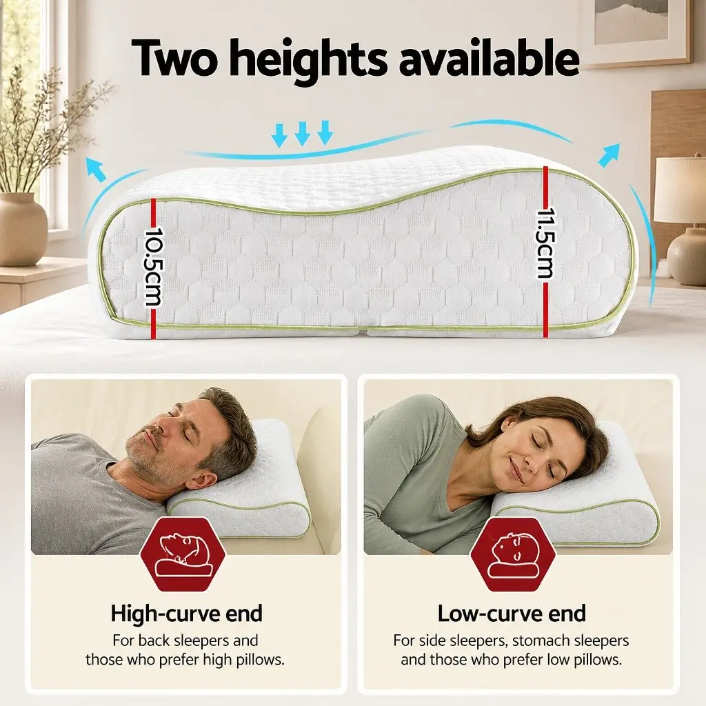 Contour Memory Foam Pillow for Home Comfort