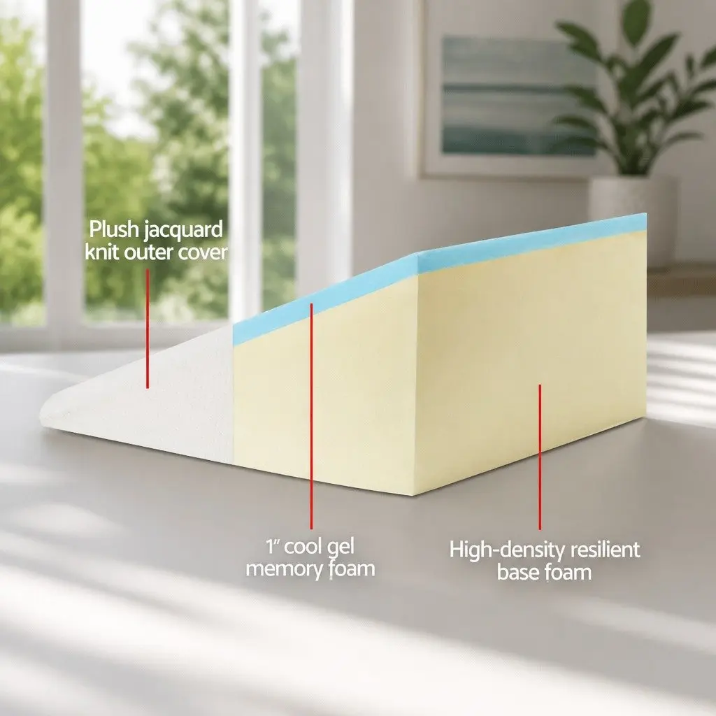 Wedge Pillow Twin Pack for Home Use