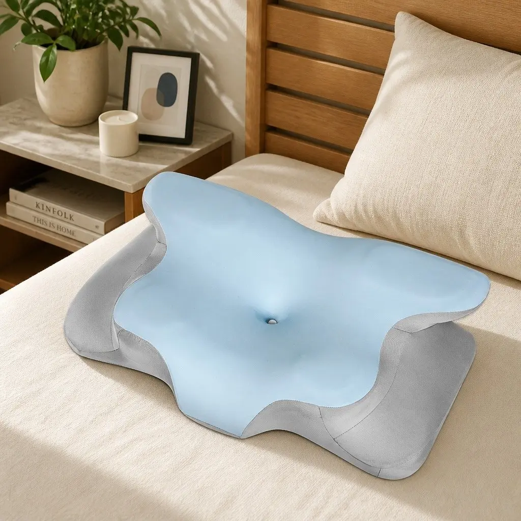Memory Foam Contour Pillow Ergonomic Neck Support Side Back Stomach Sleeper