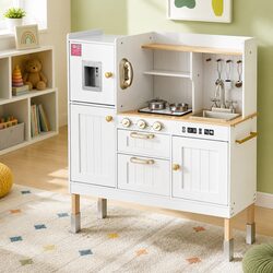 Practical Wooden Kitchen Play Set for Young Chefs