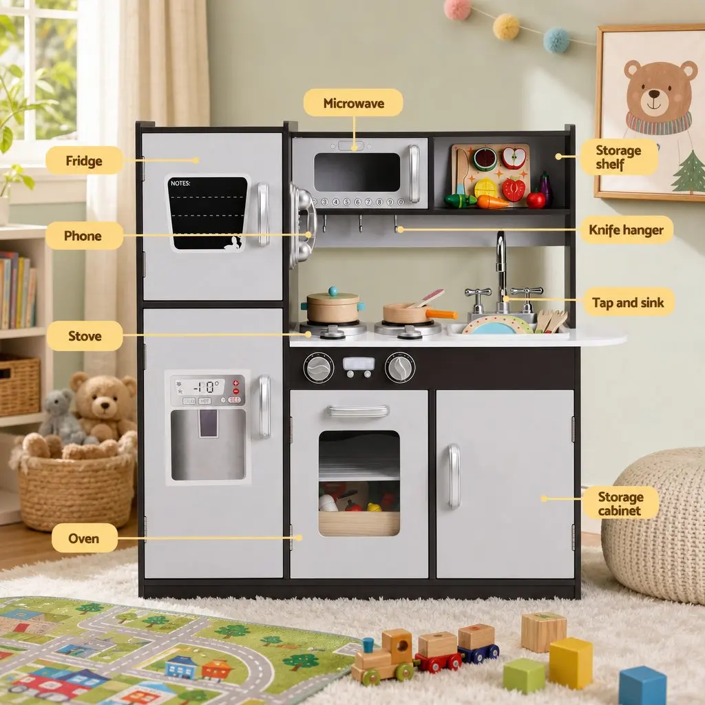 Kids Play Kitchen for Interactive Cooking Fun