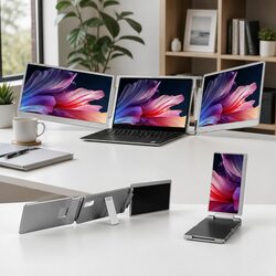 Versatile Dual-Screen Monitor for Everyday Use