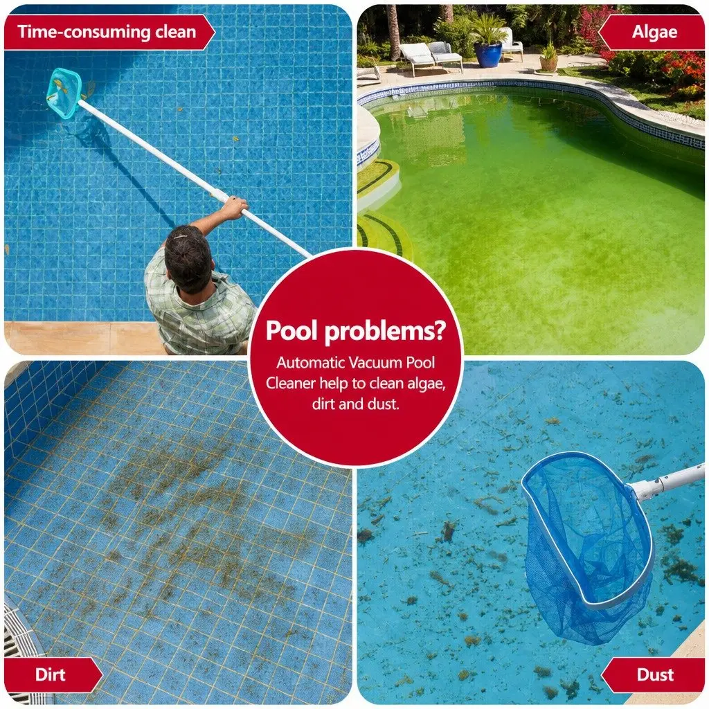 Pool Cleaning with Automatic Vacuum System