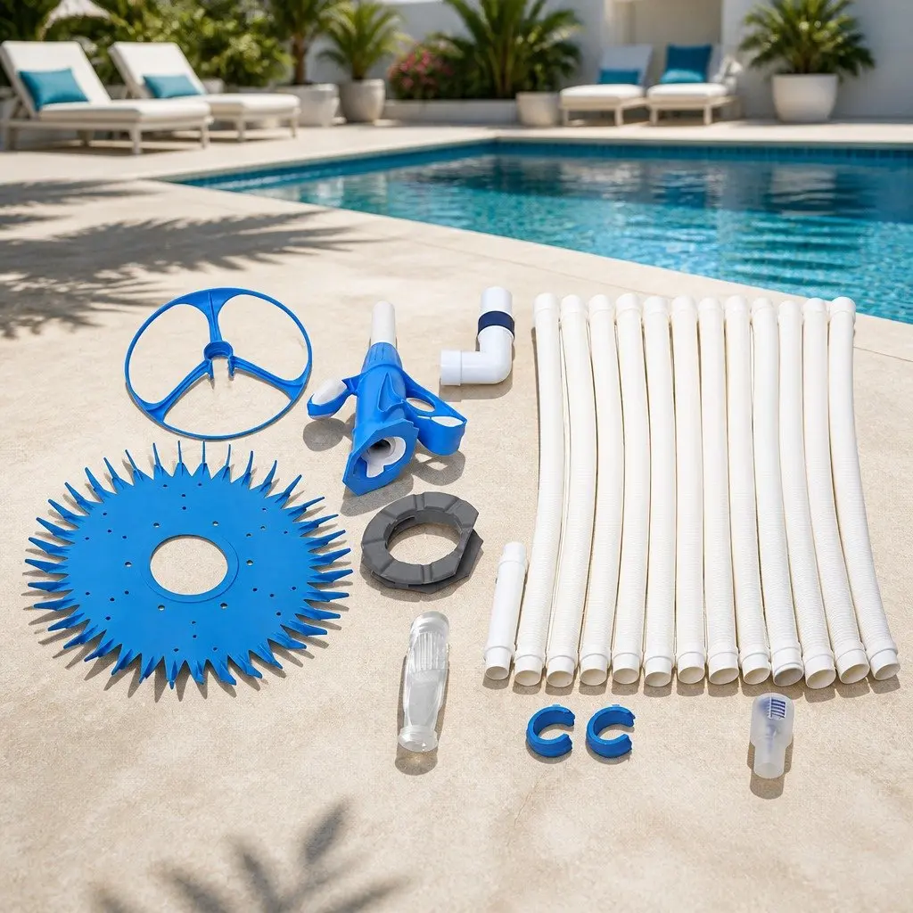 Automatic Pool Cleaner Blue 10M Hose Floor and Wall Cleaner