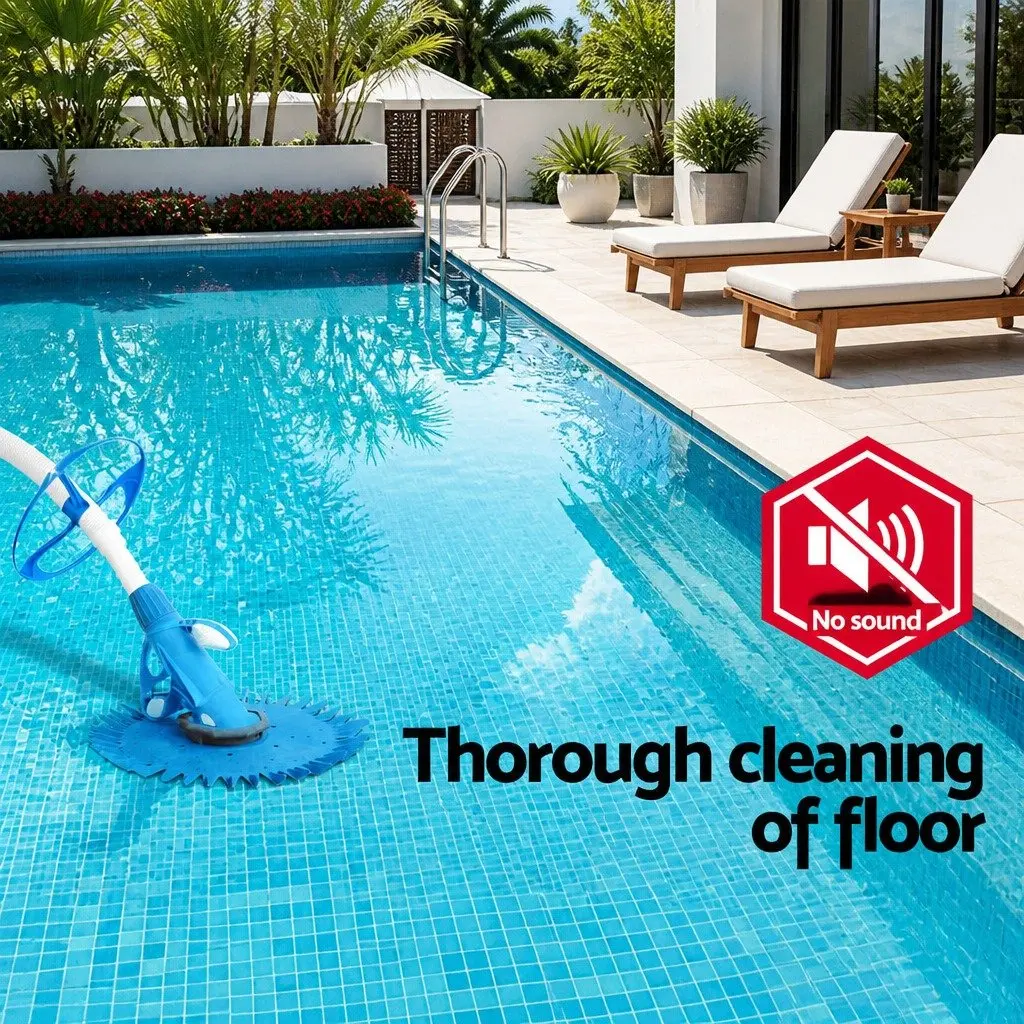 Automatic Pool Cleaner Blue 10M Hose Floor and Wall Cleaner