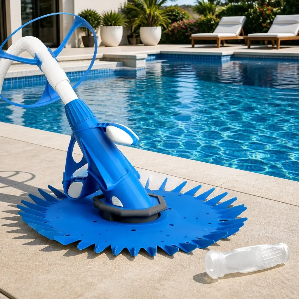 Automatic Pool Cleaner Blue 10M Hose Floor and Wall Cleaner