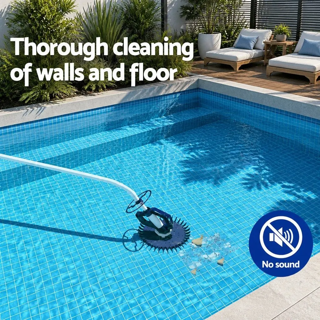 Automatic Pool Vacuum Cleaner Suction Hose System 10M Suitable for Above Ground and In-Ground Pools