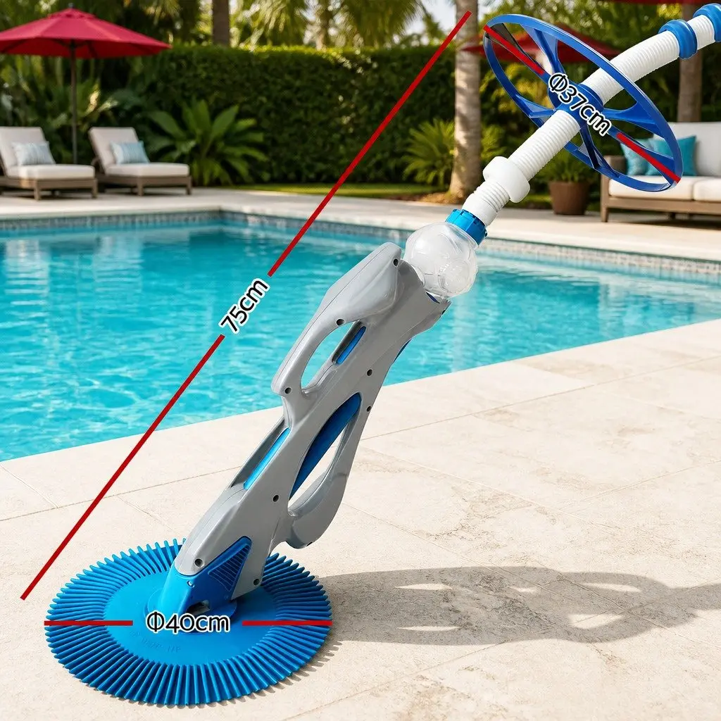 Automatic Pool Cleaner Vacuum Suction 10M Hose System Above Ground In-Ground